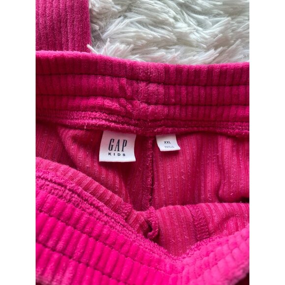 GAP Kids Fuchsia Velvet Ribbed Hoodie & Jogger Set XXL - Picture 9 of 10
